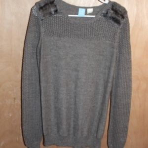 Womens Barneys Co-Op Gray Sweater Medium